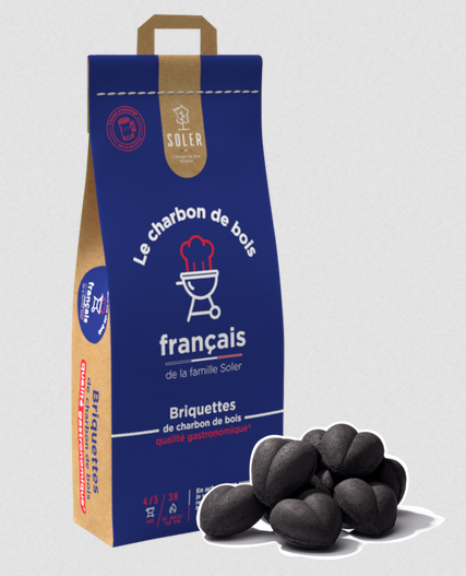 briquette allume feu charbon bois gastronomique made in france soler